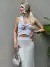 Saia Serena - Prateado - comprar online