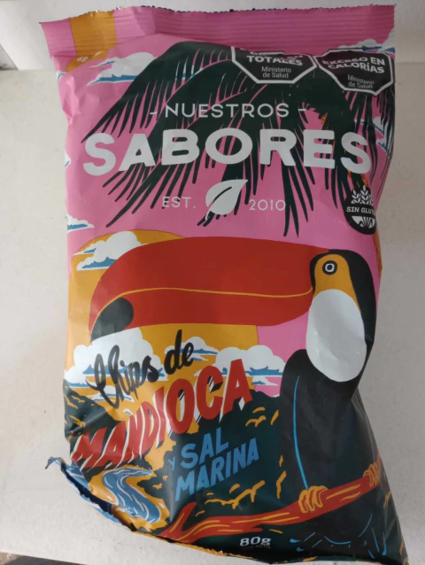 Chips de Mandioca y Sal Marina 80 gr - Nuestros Sabores