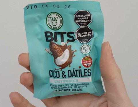 Bits de coco y dátiles (22 g) Sin Gluten - Felices las Vacas