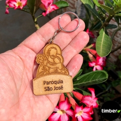 Chaveiros Personalizados de MDF - Religiosos - Santos