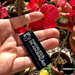 Chaveiros Personalizados de Acrílico Preto