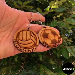 Chaveiros Personalizados de MDF - Tema Esportes - Bolas - comprar online