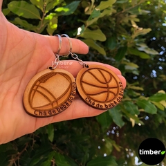 Chaveiros Personalizados de MDF - Tema Esportes - Bolas