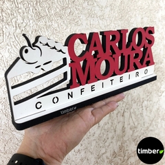 Placa Profissional Personalizada de MDF