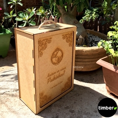 Caixa de MDF com Alça de Sisal - comprar online