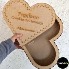 Caixa Coração de MDF Personalizada na internet
