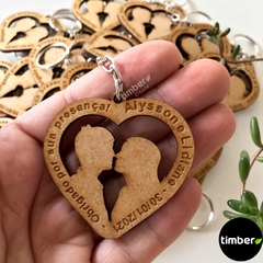 Chaveiros Personalizados de MDF - Encontro de Casais