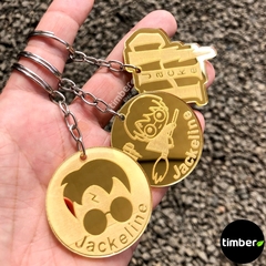 Chaveiros Personalizados de Acrílico Espelhado - Harry Potter - Timber Decor