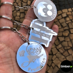 Chaveiros Personalizados de Acrílico Espelhado - Harry Potter