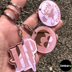 Chaveiros Personalizados de Acrílico Espelhado - Harry Potter - loja online