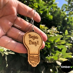 Chaveiros Personalizados de MDF - Lâmpada