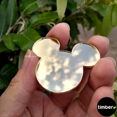 Aplique de Acrílico Espelhado - TURMA DO MICKEY