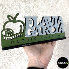 Placa Profissional Personalizada de MDF na internet