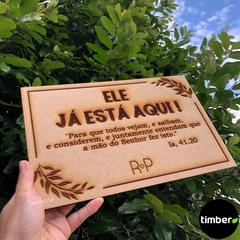 Placa Personalizada de MDF Para Casamento