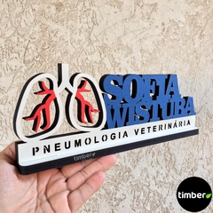 Placa Profissional Personalizada de MDF - loja online