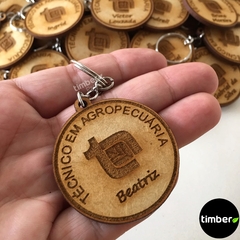 Chaveiros Personalizados de MDF - Profissões - Timber Decor