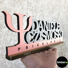 Placa Profissional Personalizada de MDF - loja online