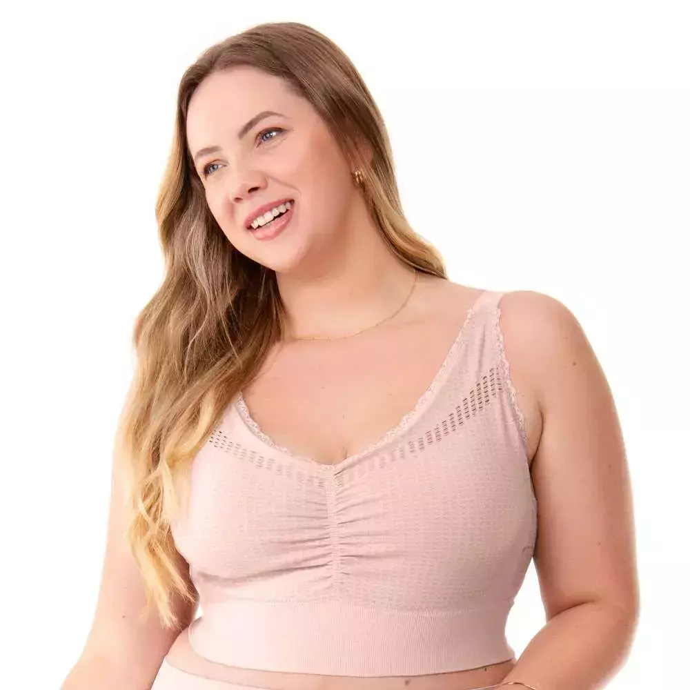 TOP JACQUARD COM BOJO REMOVÍVEL SEM COSTURA