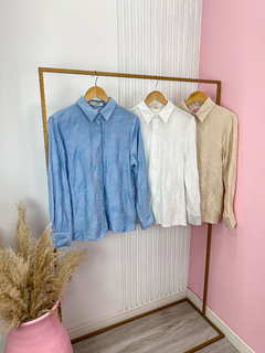 Camisa social bordada - loja online