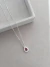 Colar Zircônia gota cereja 10 mm corrente Cadeadinho 45 cm - comprar online