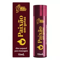 Óleo De Massagem Paixão Em Gotas 15ml For Sexy