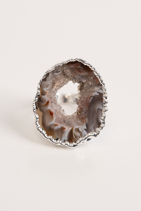 Anillo Astra Geoda - Plata