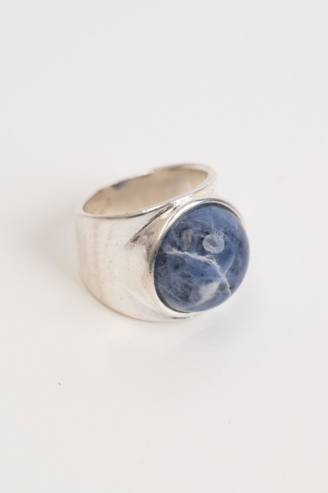 Anillo Fara - Lapislázuli Plata