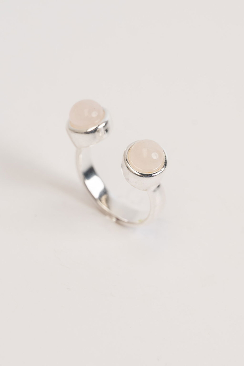 Anillo Hiedra - Cuarzo Plata