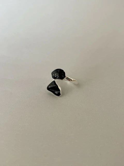 Anillo Safir - Onix Plata