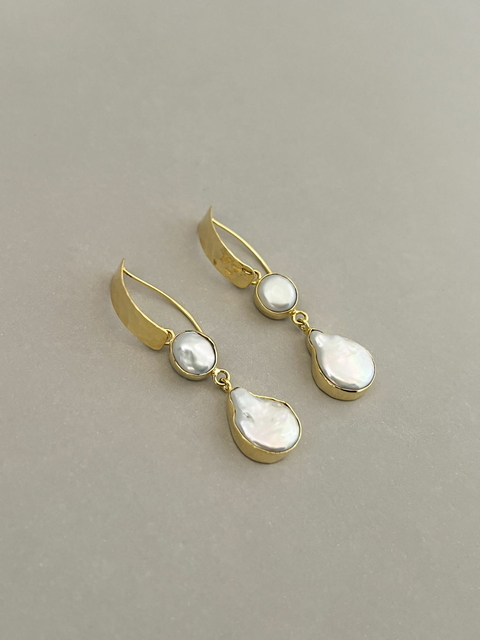 Aros Bodhi - Perla & Oro