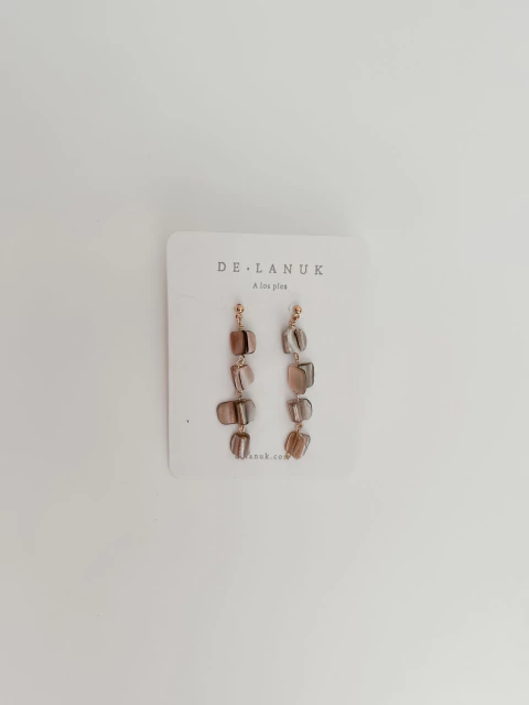 Aros Nayade - Nácar & Oro