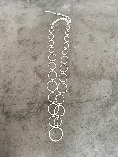 Cadena cinto/collar Olhos - Plateado