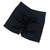 SHORT NEGRO ANIMAL PRINT CON FRUNCE - Asport Estudio Nube