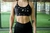 TOP NEGRO CON ESTRELLAS BLANCO Y BEIGE - comprar online