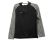 BUZO DE LYCRA MEDIO CIERRE COMBINADO NEGRO/ GRIS