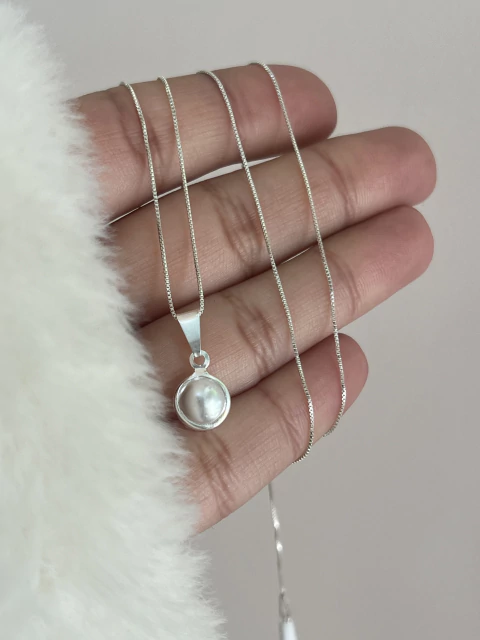 Collar Perla Plata 925