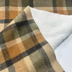 PAÑO CUADRILLE CON PIEL BEIGE en internet
