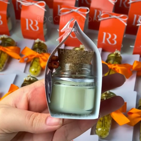 Rústico Clássico 30g com Embalagem - Vela Aromática de Lembrancinha