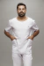 Scrub Masculino George - Branco - Dr. Bio Jalecos