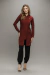 Jaleco Feminino Brigite - Marsala