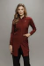 Jaleco Feminino Brigite - Marsala - comprar online