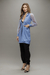Jaleco Feminino Violeta - Azul - Dr. Bio Jalecos