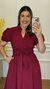 VESTIDO LUISÍANA MARSALA - Donattela - Moda Evangélica 
