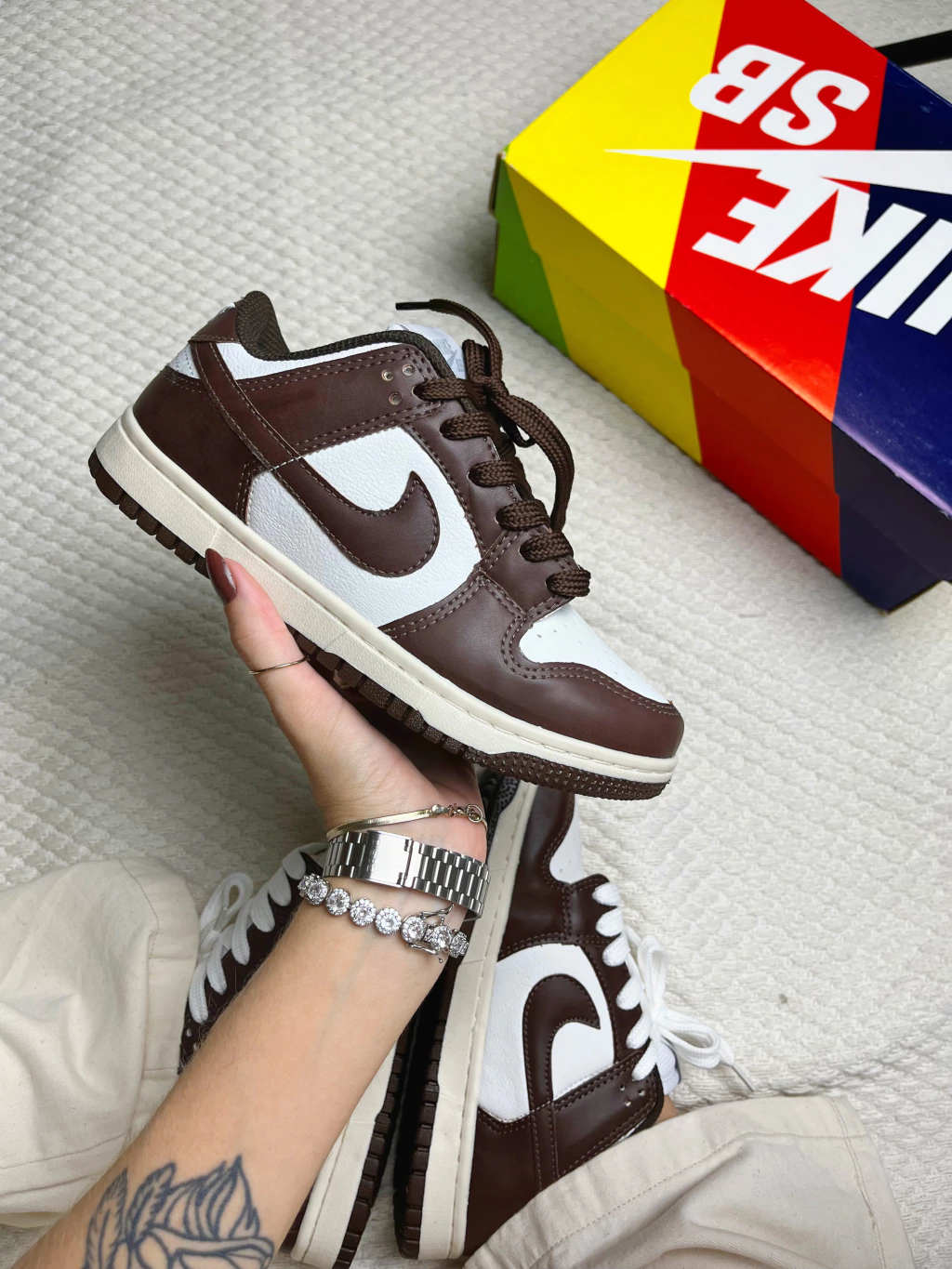 TÊNIS DUNK MARROM