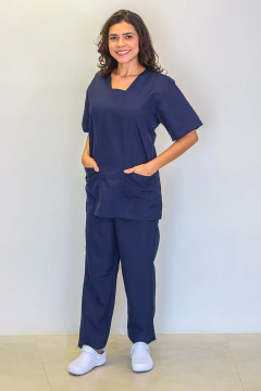 REF. 862F - CONJUNTO CALÇA OXFORD COM BATA GOLA V na internet