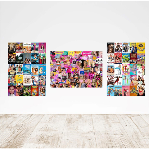 Poster Banner A4 colagem Anos 2000 Revista Filmes e SériesY2K