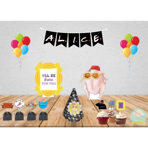 Kit Festa Só um Bolinho Festa Friends Decoração de Mesa