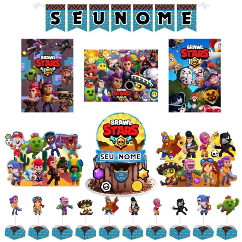 Kit Só um Bolinho Festa Jogo Brawl Stars