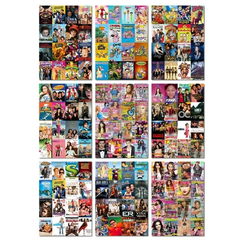 Poster Banner A4 Capa de Revistas Anos 90 e 2000 Decoração Festa de Aniversário