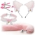 KIT FOX 406 - TIARA COM ORELHA, PLUG ANAL COM RABO, PRENDEDOR DE MAMILOS E COLEIRA - FT POLETI LTDA